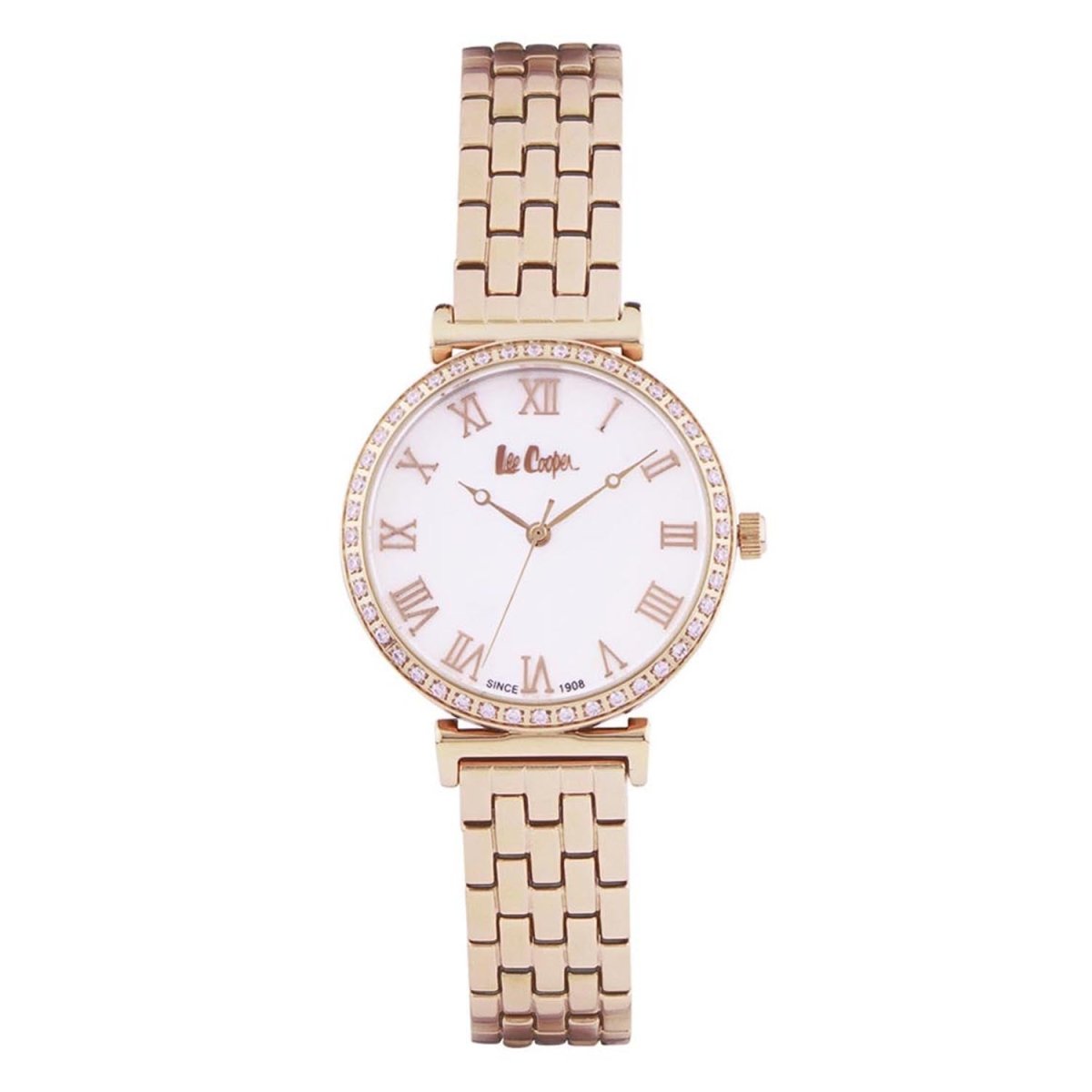 Lee Cooper Quartz Silver Mop Round Dial Women's Watch - LC06562.420