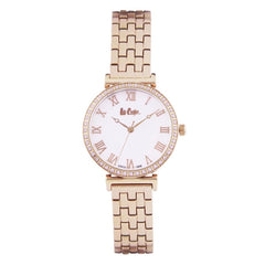 Lee Cooper Quartz Silver Mop Round Dial Women's Watch - LC06562.420