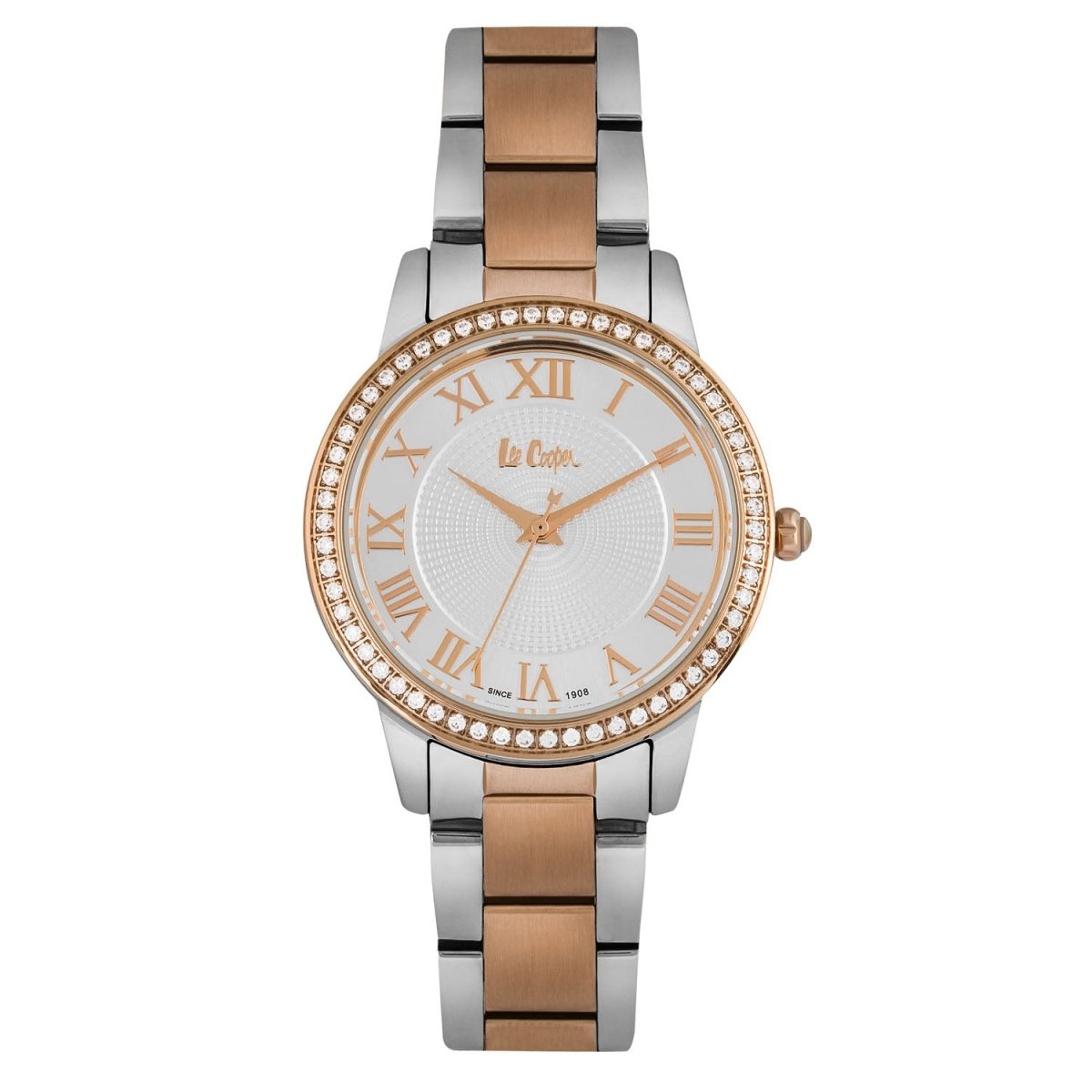 Lee Cooper Crystal Silver Round Dial Women's Watch - LC06579.530