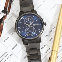 Lee Cooper Multifunction Blue Round Dial Men's Watch - LC06613.090