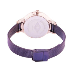 Lee Cooper Quartz Purple Round Dial Women's Watch - LC06620.480