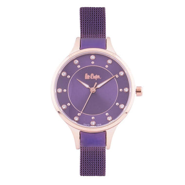 Lee Cooper Quartz Purple Round Dial Women's Watch - LC06620.480
