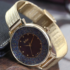 Lee Cooper Quartz Purple Round Dial Women's Watch - LC06623.180