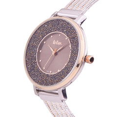 Lee Cooper Quartz Brown Round Dial Women's Watch - LC06623.540