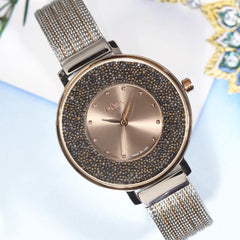 Lee Cooper Quartz Brown Round Dial Women's Watch - LC06623.540