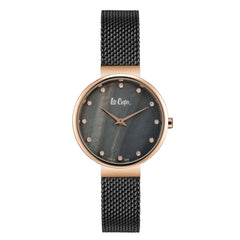 Lee Cooper Crystal Grey MOP Round Dial Women's Watch -  LC06625.450