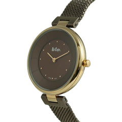 Lee Cooper Quartz Brown Round Dial Women's Watch - LC06630.440