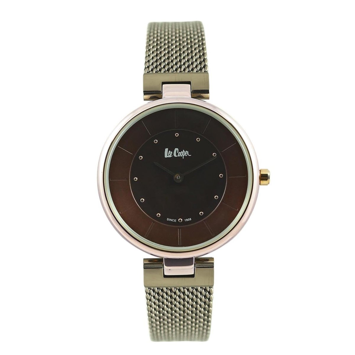 Lee Cooper Quartz Brown Round Dial Women's Watch - LC06630.440