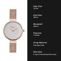 Lee Cooper Analouge White Round Dial Women's Watch -  LC06631.430