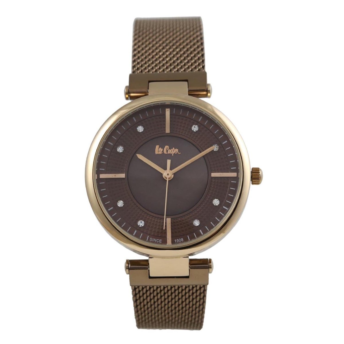 Lee Cooper Quartz Brown Mop Round Dial Women's Watch - LC06662.440
