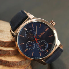 Lee Cooper Multifunction Blue Round Dial Men's Watch - LC06675.499