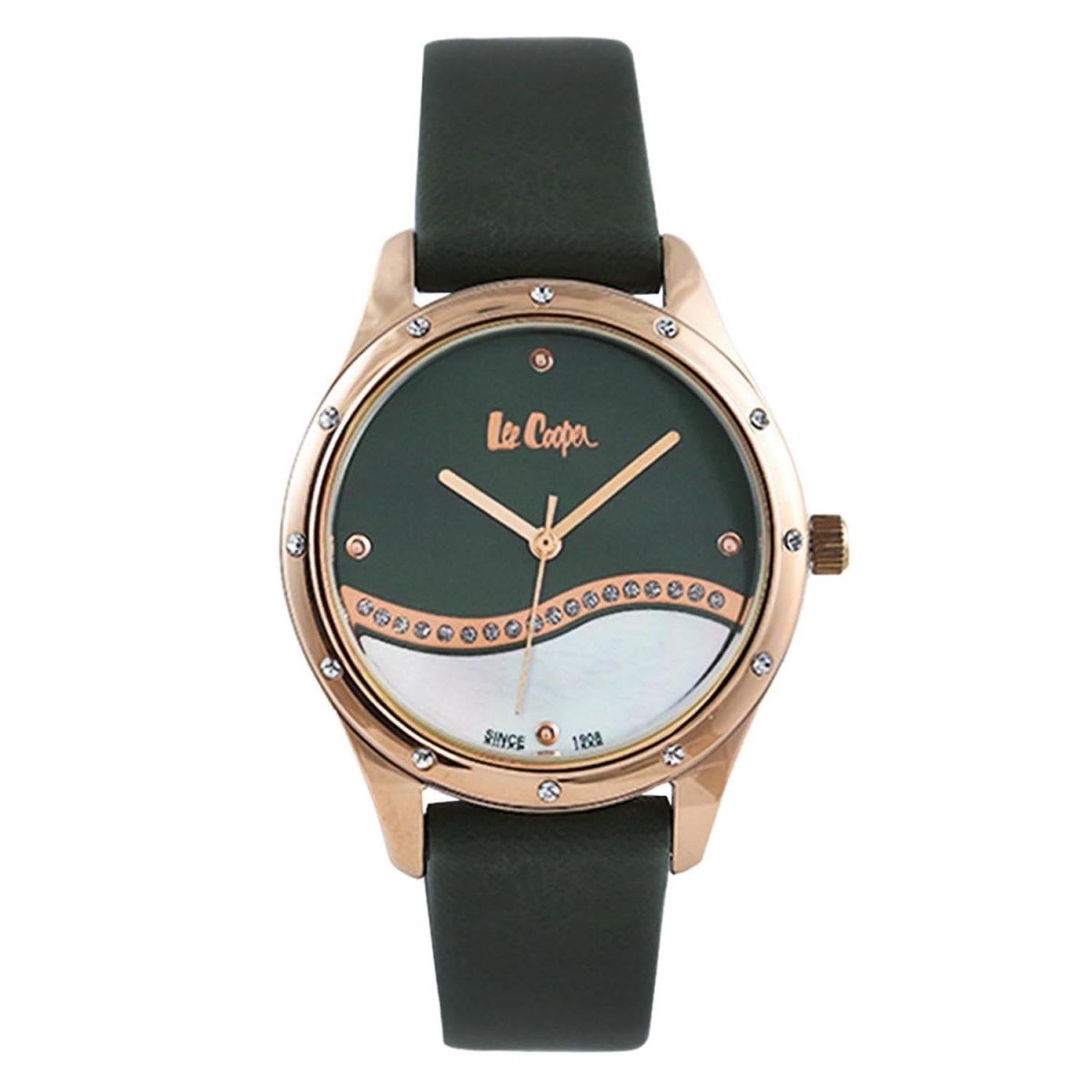Lee Cooper Quartz Green Round Dial Women's Watch - LC06679.475