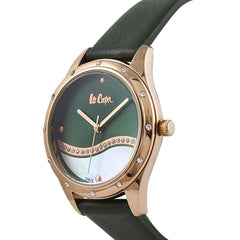 Lee Cooper Quartz Green Round Dial Women's Watch - LC06679.475