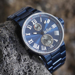 Lee Cooper Quartz Blue Round Dial Men's Watch - LC06881.990