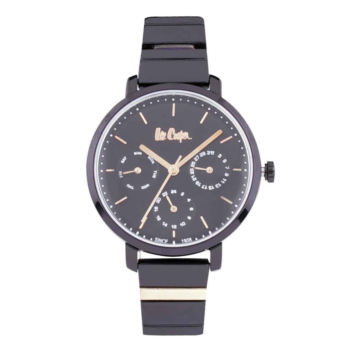 Lee Cooper Multifunction Black Round Dial Women's Watch - LC06894.650