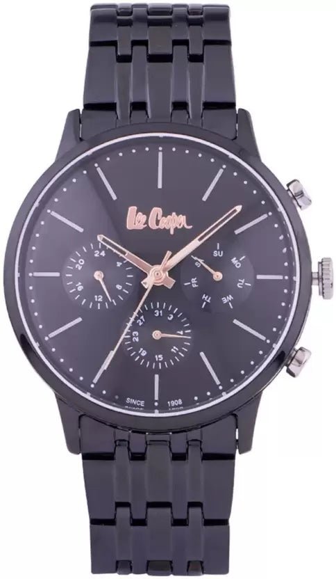 Lee Cooper Multifunction Black Round Dial Men's Watch - LC06897.660