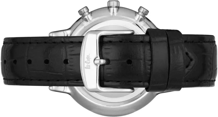 Lee Cooper Dual Time Black Round Dial Men's Watch - LC06916.351