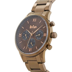 Lee Cooper Multifunction Brown Round Dial Men's Watch - LC06922.740