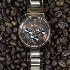 Lee Cooper Multifunction Brown Round Dial Men's Watch - LC06922.740