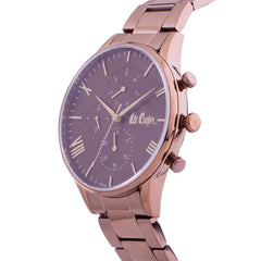 Lee Cooper Multifunction Brown Round Dial Men's Watch - LC06927.740
