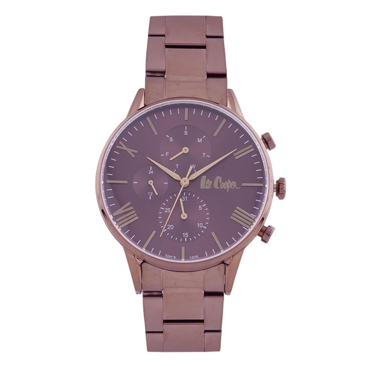 Lee Cooper Multifunction Brown Round Dial Men's Watch - LC06927.740