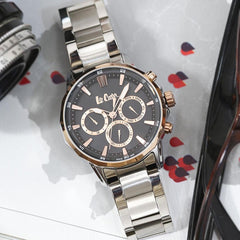Lee Cooper Multifunction Black Round Dial Men's Watch - LC06983.550