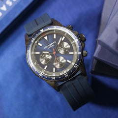 Lee Cooper Multifunction Black Round Dial Men's Watch - LC07014.599