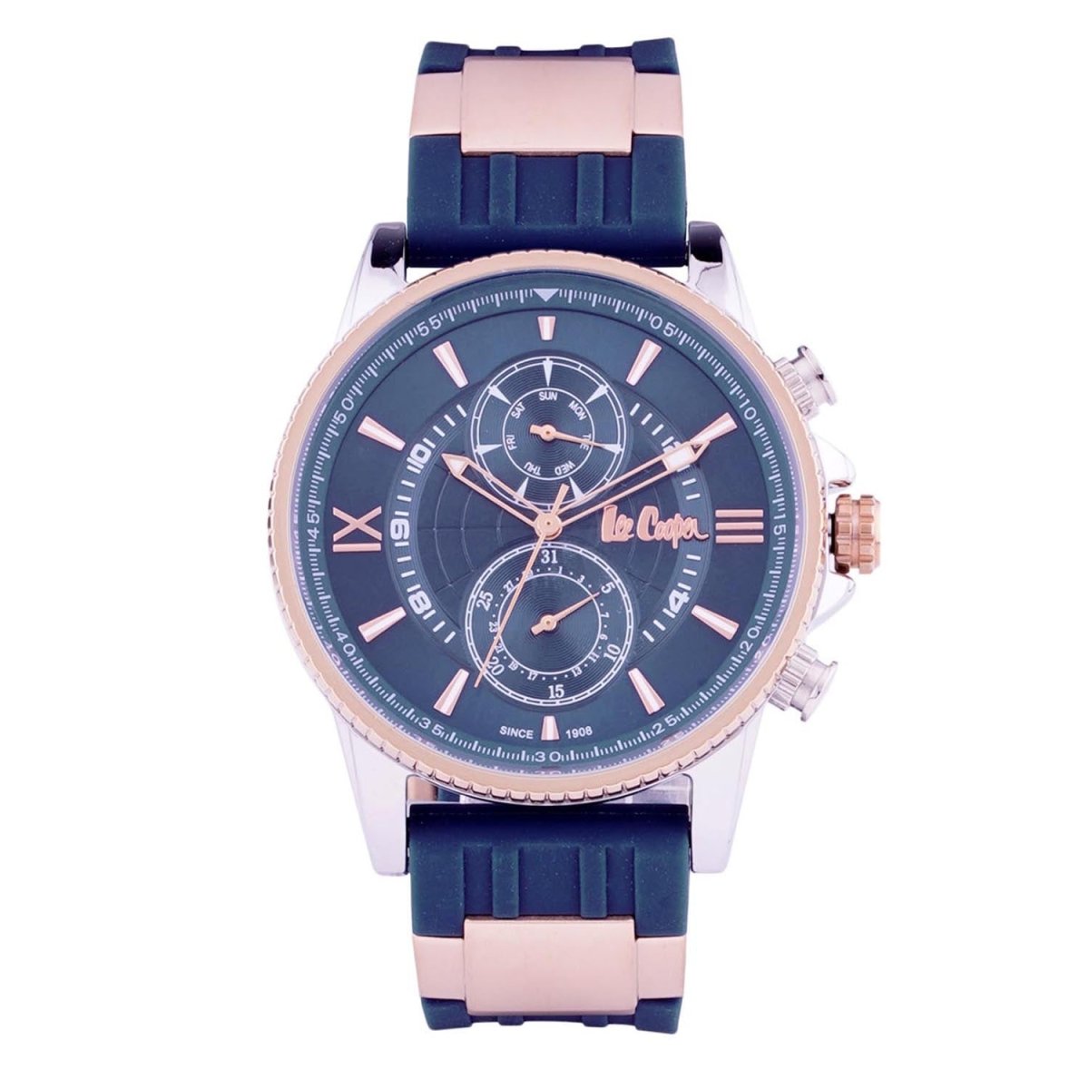 Lee Cooper Multifunction Black Round Dial Men's Watch - LC07014.599