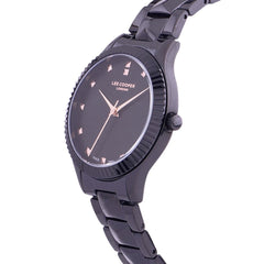 Lee Cooper Quartz Black Round Dial Women's Watch - LC07059.650
