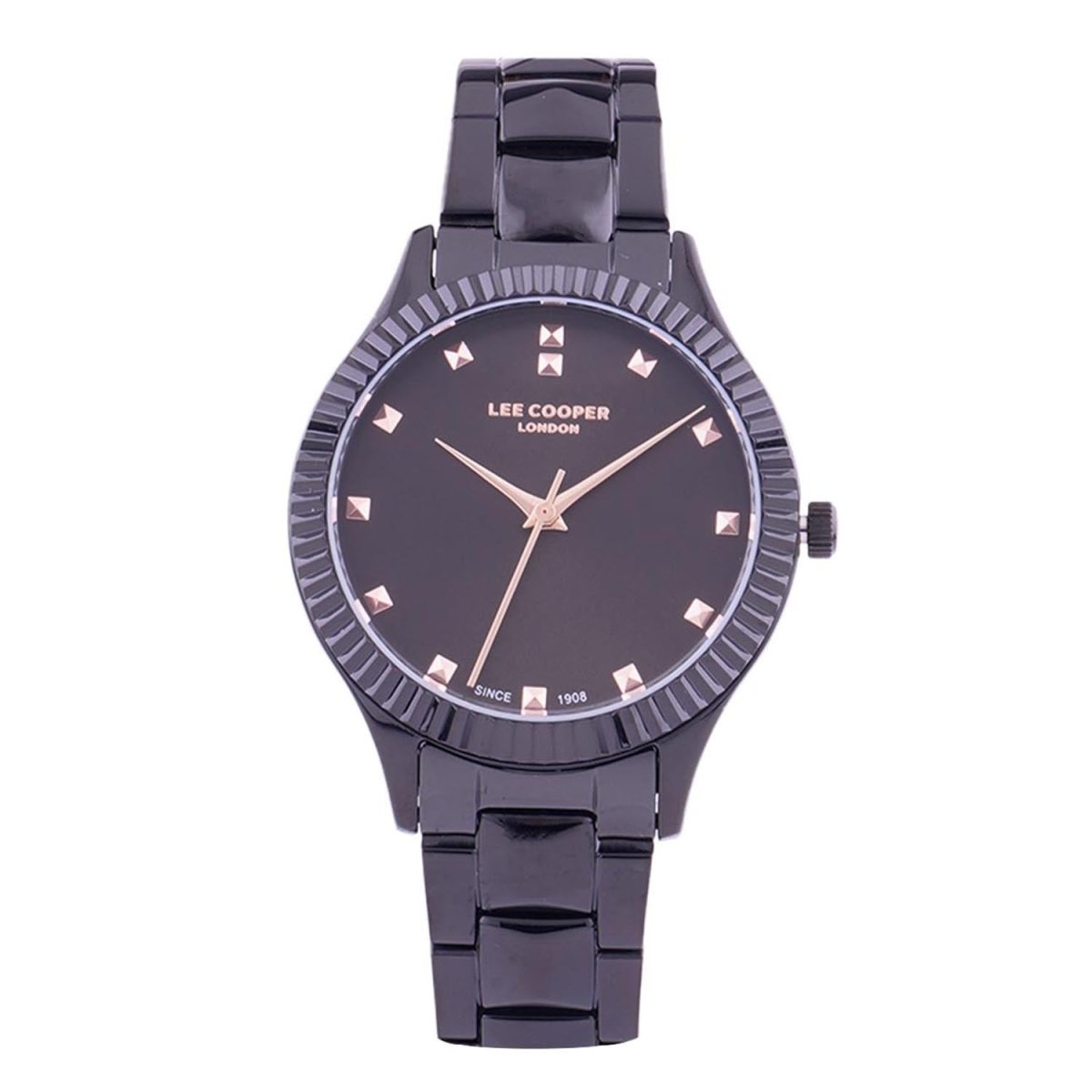 Lee Cooper Quartz Black Round Dial Women's Watch - LC07059.650