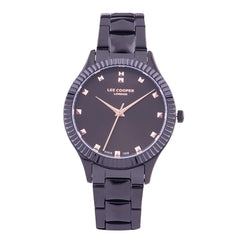 Lee Cooper Quartz Black Round Dial Women's Watch - LC07059.650