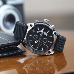 Lee Cooper Chronograph Black Round Dial Men's Watch - LC07063.351