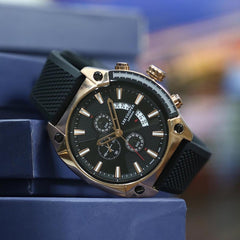 Lee Cooper Chronograph Black Round Dial Men's Watch - LC07063.451