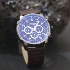 Lee Cooper Multifunction Black Round Dial Men's Watch - LC07070.052
