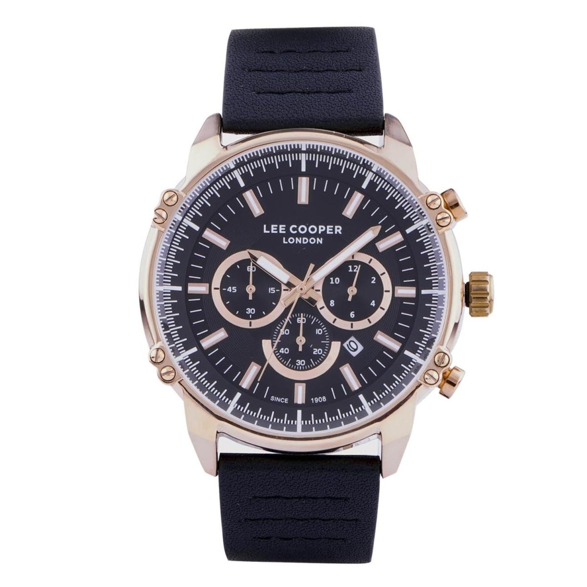 Lee Cooper Multifunction Black Round Dial Men's Watch - LC07070.451