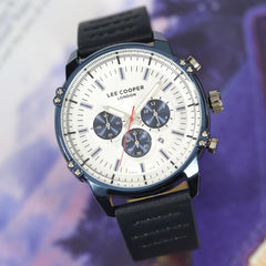 Lee Cooper Multifunction Silver Round Dial Men's Watch - LC07070.939