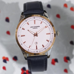 Lee Cooper Quartz Silver Round Dial Men's Watch - LC07074.539