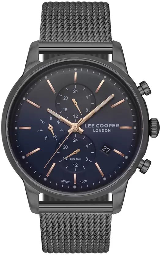 Lee Cooper Multifunction Blue Round Dial Men's Watch - LC07084.090
