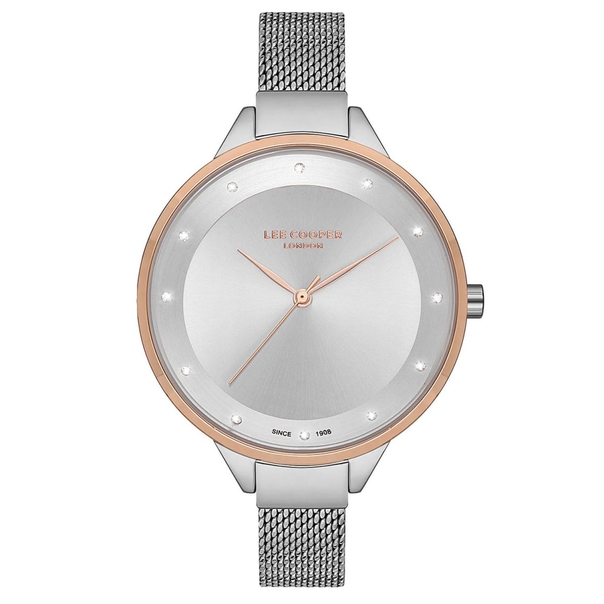 Lee Cooper Analouge Silver Round Dial Women's Watch - LC07124.530