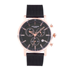Lee Cooper Multifunction Black Round Dial Men's Watch - LC07182.450