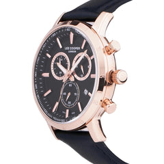 Lee Cooper Multifunction Black Round Dial Men's Watch - LC07195.451