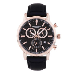 Lee Cooper Multifunction Black Round Dial Men's Watch - LC07195.451