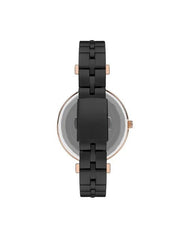 Lee Cooper Quartz Crystals Black Mop Round Dial Women's Watch - LC07230.450