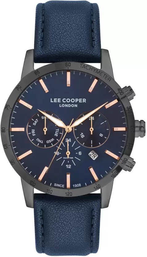 Lee Cooper Multifunction Blue Round Dial Men's Watch - LC07364.099