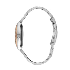 Lee Cooper Quartz Silver Round Crystal Dial Women's Watch - LC07382.530