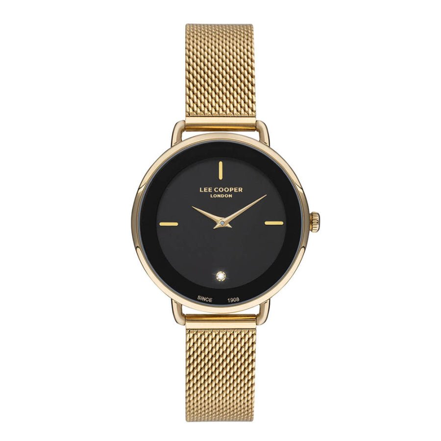 Lee Cooper Quartz Black Round Dial Women's Watch - LC07400.250