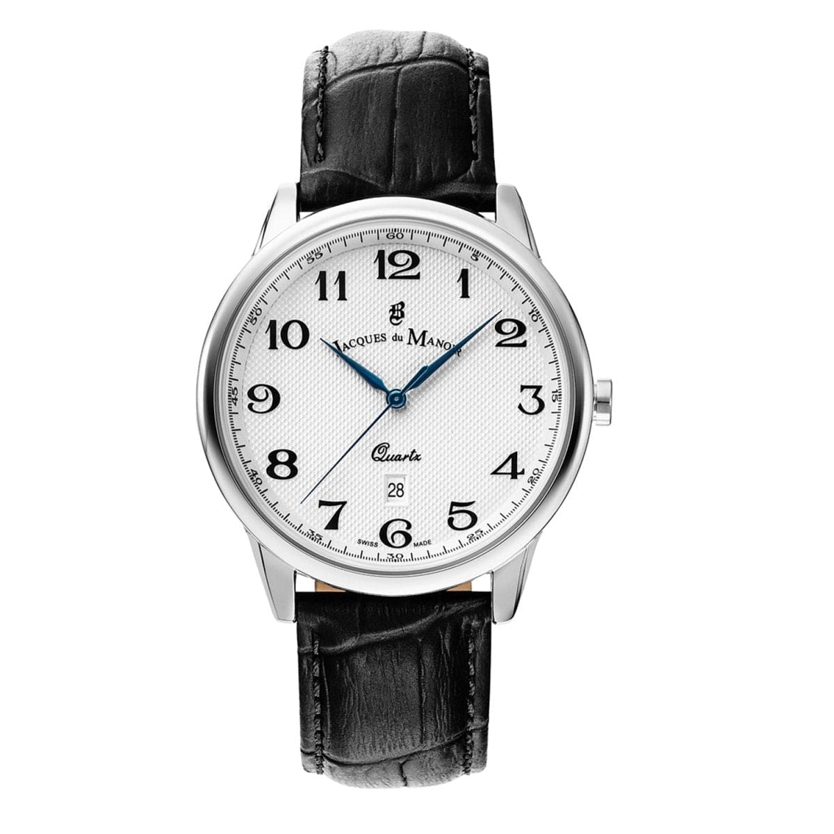 JACQUES DU MANOIR Legend Swiss Made Analogue White Round Dial Men's Watch- LE.01