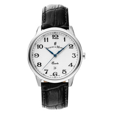 JACQUES DU MANOIR Legend Swiss Made Analogue White Round Dial Men's Watch- LE.01