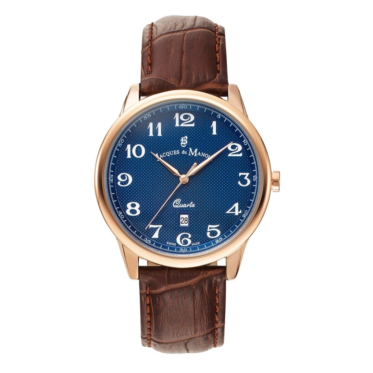JACQUES DU MANOIR Legend Swiss Made Analogue Blue Round Dial Men's Watch- LE.04