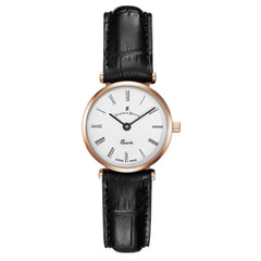 Jacques Du Manoir Classic Swiss Made Analogue White Round Dial Women's Watch - LOR.51